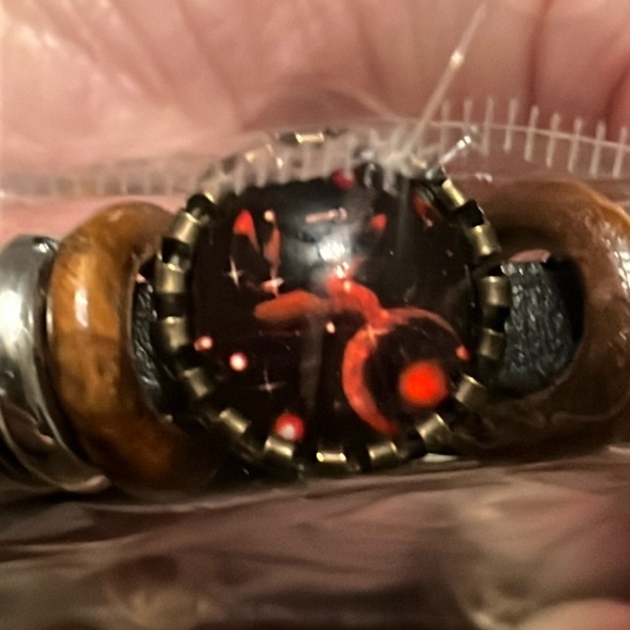 CANCER Constellation Beaded PU Leather And Charm Bracelet ♋️ - Picture 5 of 5